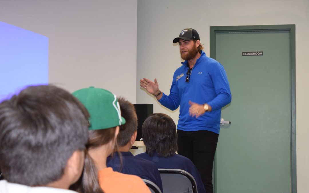 Vezina Trophy winner makes stop at White Buffalo Youth Lodge