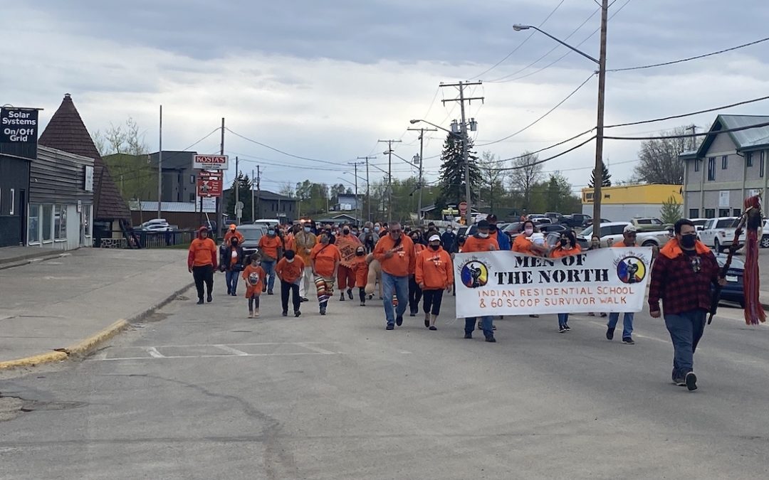 Smudge walk and vigil held at site of Lac La Ronge Residential School